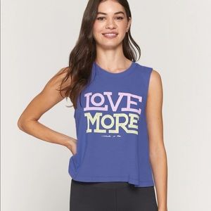 Spiritual Gangster Love More Cropped Tank XS